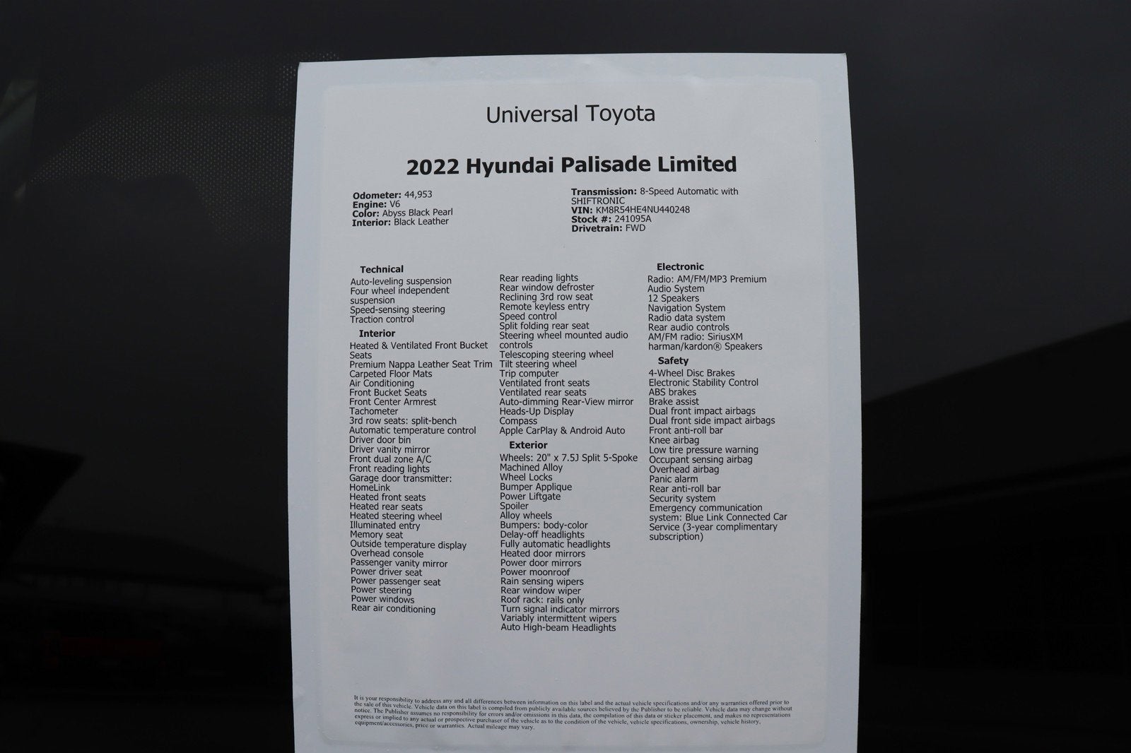 2022 Hyundai Palisade Limited